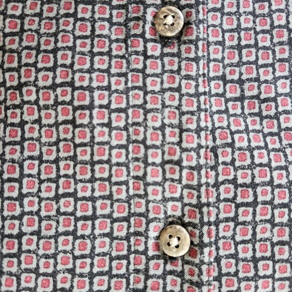 Batik Bay Dress Shirt Mens XXL Button Up Short Sleeve 100% Rayon Geometric - Picture 4 of 11